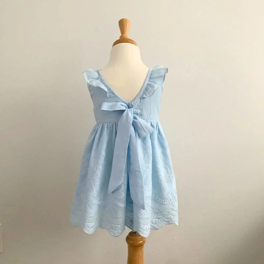 NWT Pretty Girls Sun Dress Eyelet Lace Embroidery Bohemian Spring & Summer 4T